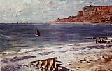 Claude Monet Sailing At Sainte-Adresse painting